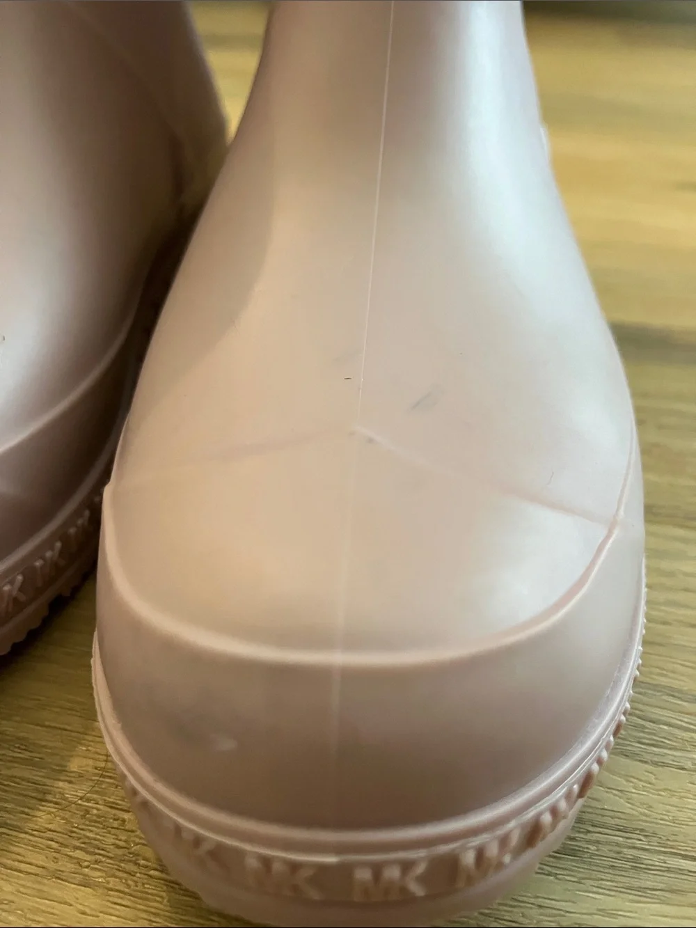 Michael Kors Mac Light Pink Matte Short Rain Boots